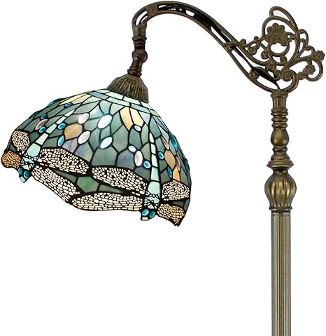 blue floor lamp shade