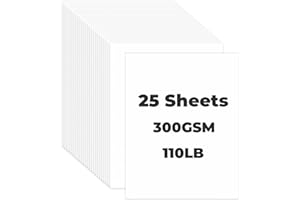 Rolzchoy White Cardstock Paper 8.5 x 11 Inch, 110lb / 300GSM Heavyweight Thick Paper for Printing, Thank You Cards, Invitatio