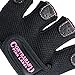 Contraband Pink Label 5537 Womens Micro Weight Lifting Gloves w/Grip-Lock Silicone Padding (Pair) - Minimalist Half Gloves - Apple Watch Friendly (Black, X-Small)