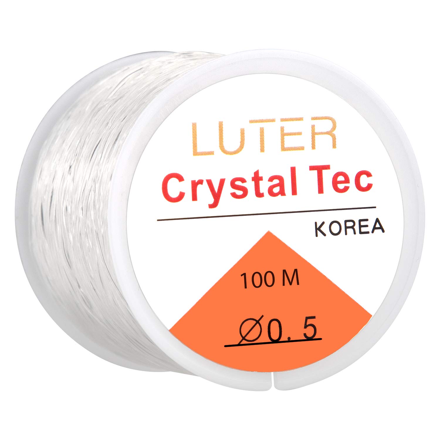 Luter 328ft 0.5mm Transparent Invisible Elastic Stretch Wire for Bracelet Jewellery Bead Necklace