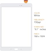 LADYSON Touch Screen Digitizer for Samsung Galaxy Tab A 9.7 SM-T550 T555 White view 2