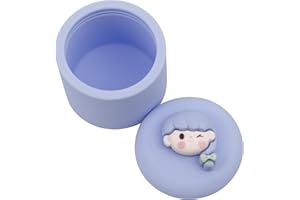 SUTANALE Tooth Fairy Box, Cute Silicone Tooth Keepsake Box, Waterproof Tooth Holder First Tooth Fairy Gifts for Boys Girls Kids Birthday, Baby Shower (Blue04A)