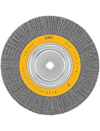 DeWalt dw4908 Rueda de alambre de banco engarzado de 10 pulgadas, cenador de 3 pulgadas (, cara ancha .014 pulgadas)