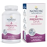 Nordic Naturals Prenatal DHA, Unflavored - 180 Soft Gels - 830 mg Omega-3 + 400 IU Vitamin D3 - Supports Brain Development in Babies During Pregnancy & Lactation - Non-GMO - 90 Servings