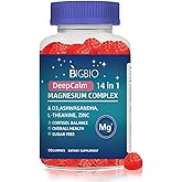 Magnesium Complex 14-in-1 Gummies Sugar-Free – with Ashwagandha, L-Theanine, D3 & Zinc – Cortisol Supplements for Women – Strawberry Flavor 90 Gummies 45 Servings