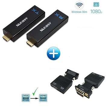 W2H Nano + Adaptador de VGA a HDMI Measy Home transmisor y ...