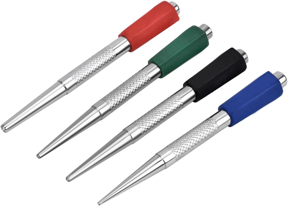 Xage 4 Pieces Nail Punch Set Tool for Woodwork