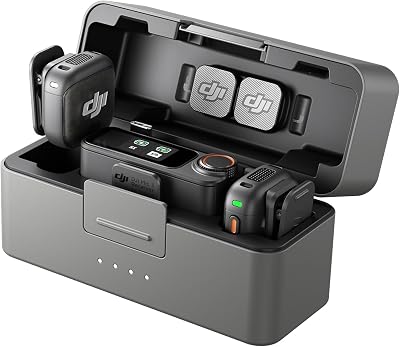 Mic 3 (2 TX + 1 RX + Custodia di ricarica), microfono wireless