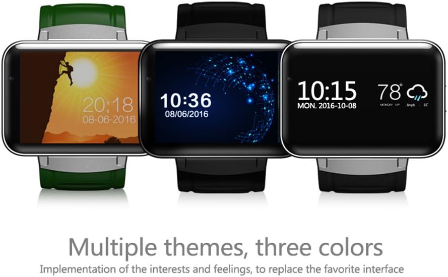HSW Smart Fitness Watch DM98 3G Bluetooth Android 4.4 iOS WiFi GPS Health Wrist Bracelet Heart Rate Sleep Monitor Smart Wearable Devices