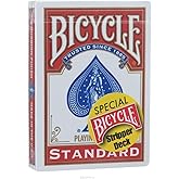 Bicycle Magic Stripper Deck - A Gaff Playing Card Trick (Red)