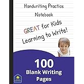 Handwriting Practice Notebook: 100 Pages with Wide Lines and a Dotted Center | For Children Learning to Write Letters
