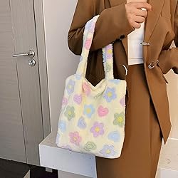 Plush Underarm Bag Ladies Fluffy Shoulder Bag Women