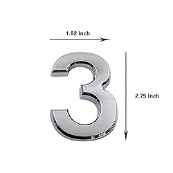 2.75 Inch Adhesive House Numbers, Mailbox