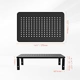 GRIFEMA Monitor Stand Riser 3 Height Adjustable Mesh Platform 20kg Black view 2