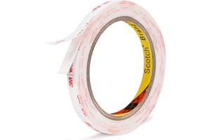 HASAKY Double Sided Tape 0.39in X 9.85ft，Heavy Duty Removable Mounting Tape, Picture Hanging Adhesive Strips
