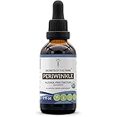 Secrets of the Tribe Periwinkle USDA Organic | Alcohol-Free Extract, High-Potency Herbal Drops | Made from 100% Certified Organic Periwinkle (Vinca Major) Dried Herb (2 oz)