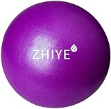 ZHIYE Mini Pilates Ball 25cm Purple PVC 80kg Capacity Core Fitness