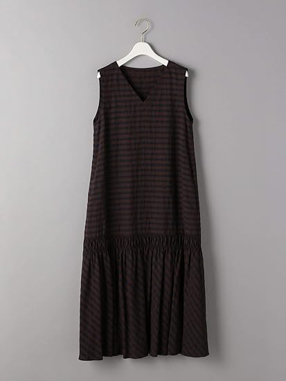 Amazon ビューティ ユース ユナイテッドアローズ By ギンガムチェックティアードノースリーブワンピース O 2730 Moca 27 S ワンピース チュニック 通販