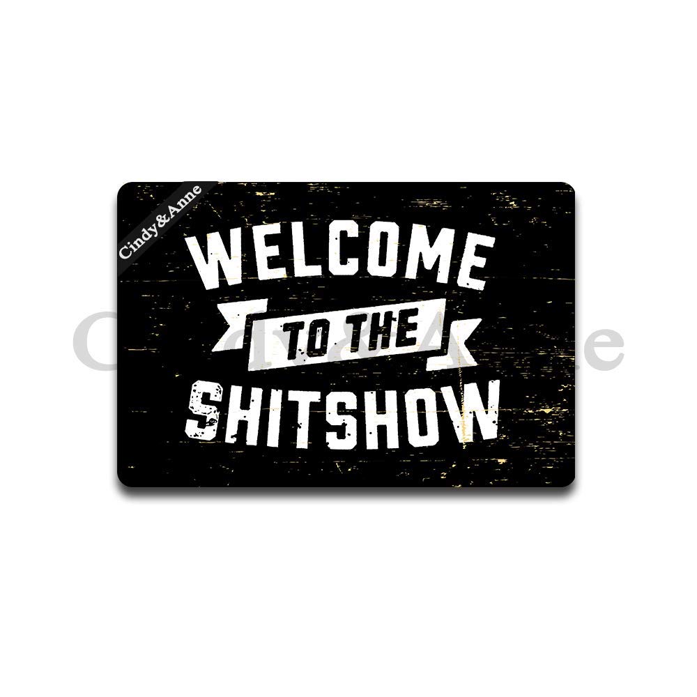 Tdou Welcome To The Shitshow Doormat Entrance Floor Mat Funny