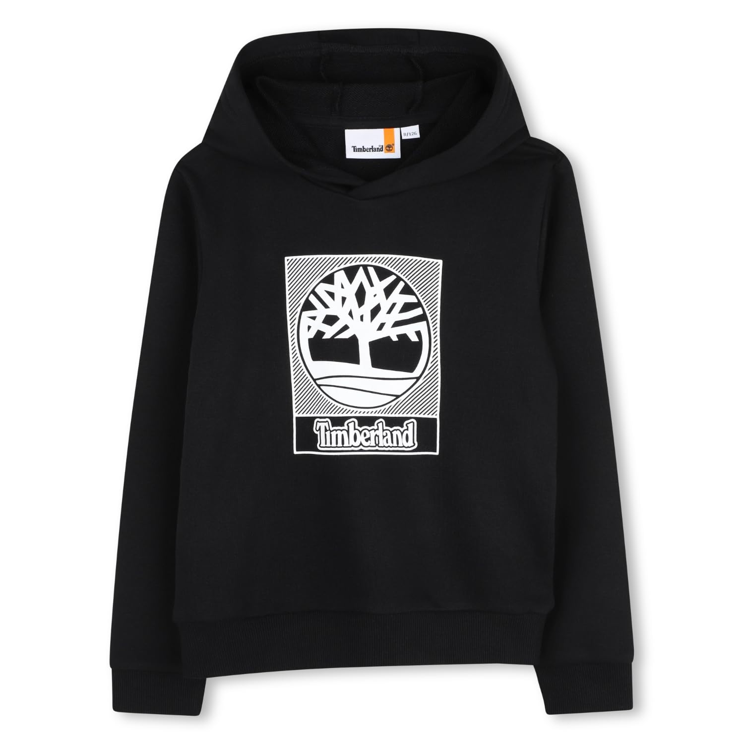 Timberland Boys Hooded Sweatshirt, Black Black, 14Years
