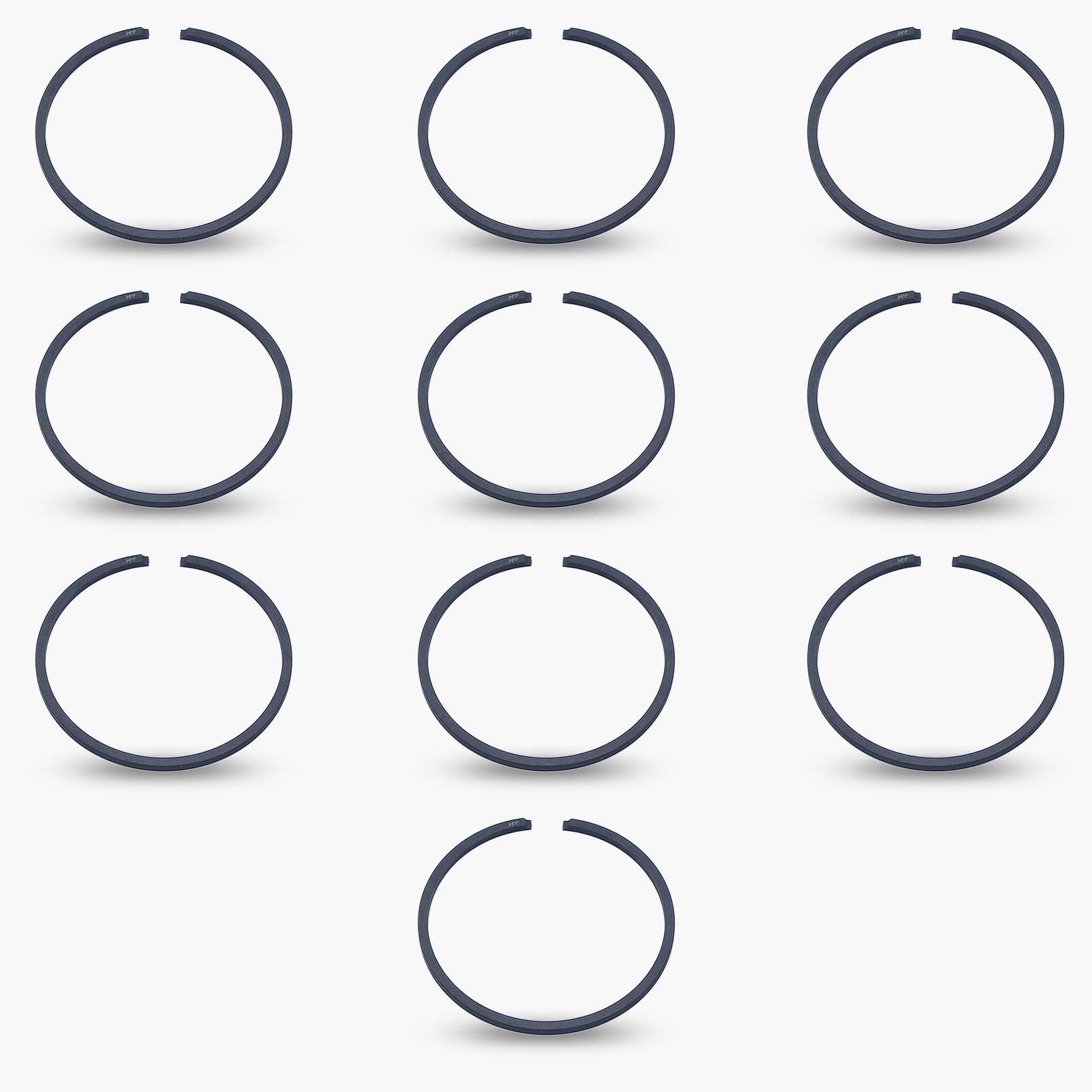 Haishine 10Pcs/lot 46MM x 1.5MM Piston Ring Kit for Husqvarna 55, 55 Rancher, 257, 357, 357XP Chainsaw Replacement Parts
