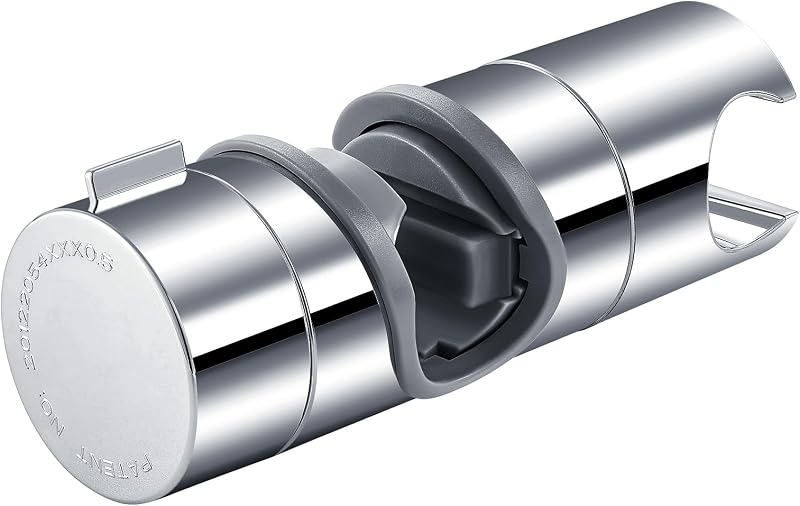 Joyoldelf Adjustable ABS Shower Rail Holder 19-25mm Chrome Plated