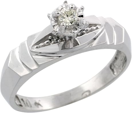 white diamond ring price