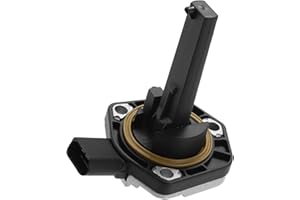HEROFFIX Car Oil Level Sensor, Engine Oil Sending Unit, for Audi A3 2006-2013, Metal Plastic, No.06E907660, Black Silver Tone Replace Parts