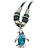 Puzzled Penguin New Zealand Paw Shell Fashionable Necklace/Pendant Jewelry - Ocean Life Collection - 18 INCH Chain - Unique Gift and Souvenir - Item #6742