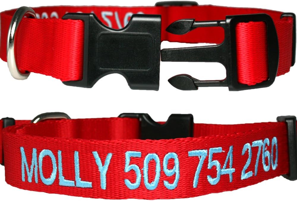 embroidered dog collars amazon