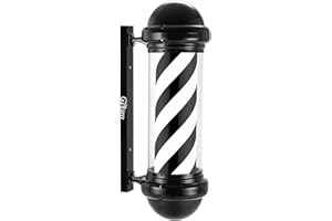 WDZD 29'' Black Barber Pole Light