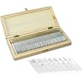 Labvida 50PCS Prepared Microscope Slides, Microbiology Specimen Slides for Kids, Adults LVQ091