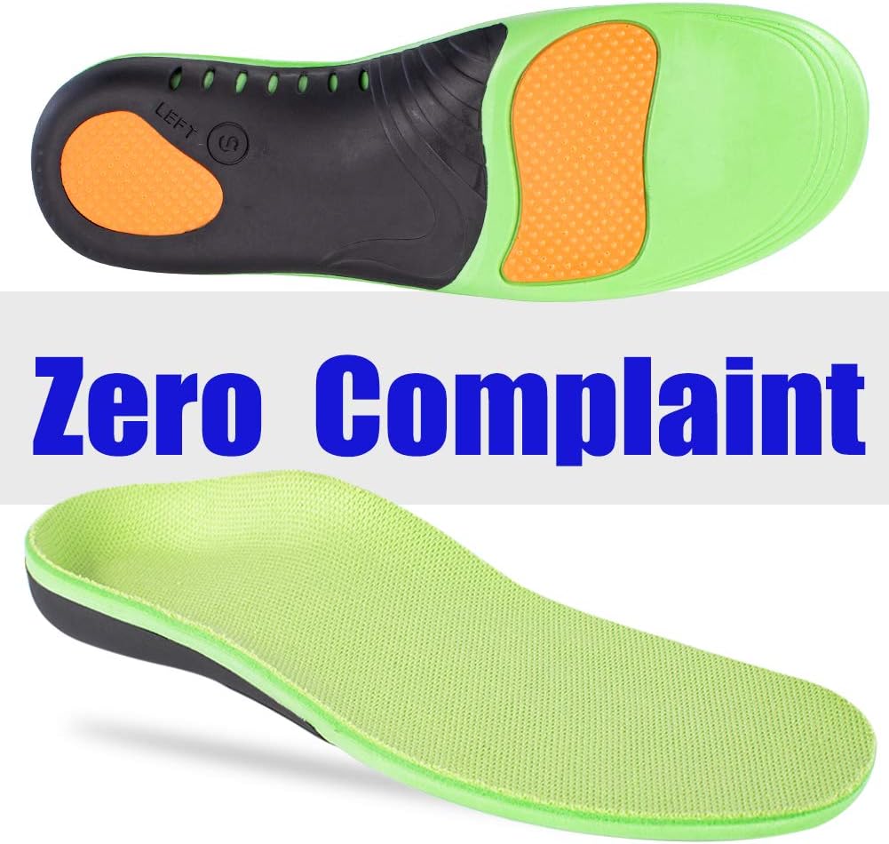 Arch Support Insoles for Plantar Fasciitis Relieve Foot Back Hip Leg and Knee Pain Improve Balance Arch Pain Flat Feet Insoles for Men & Women & Kids