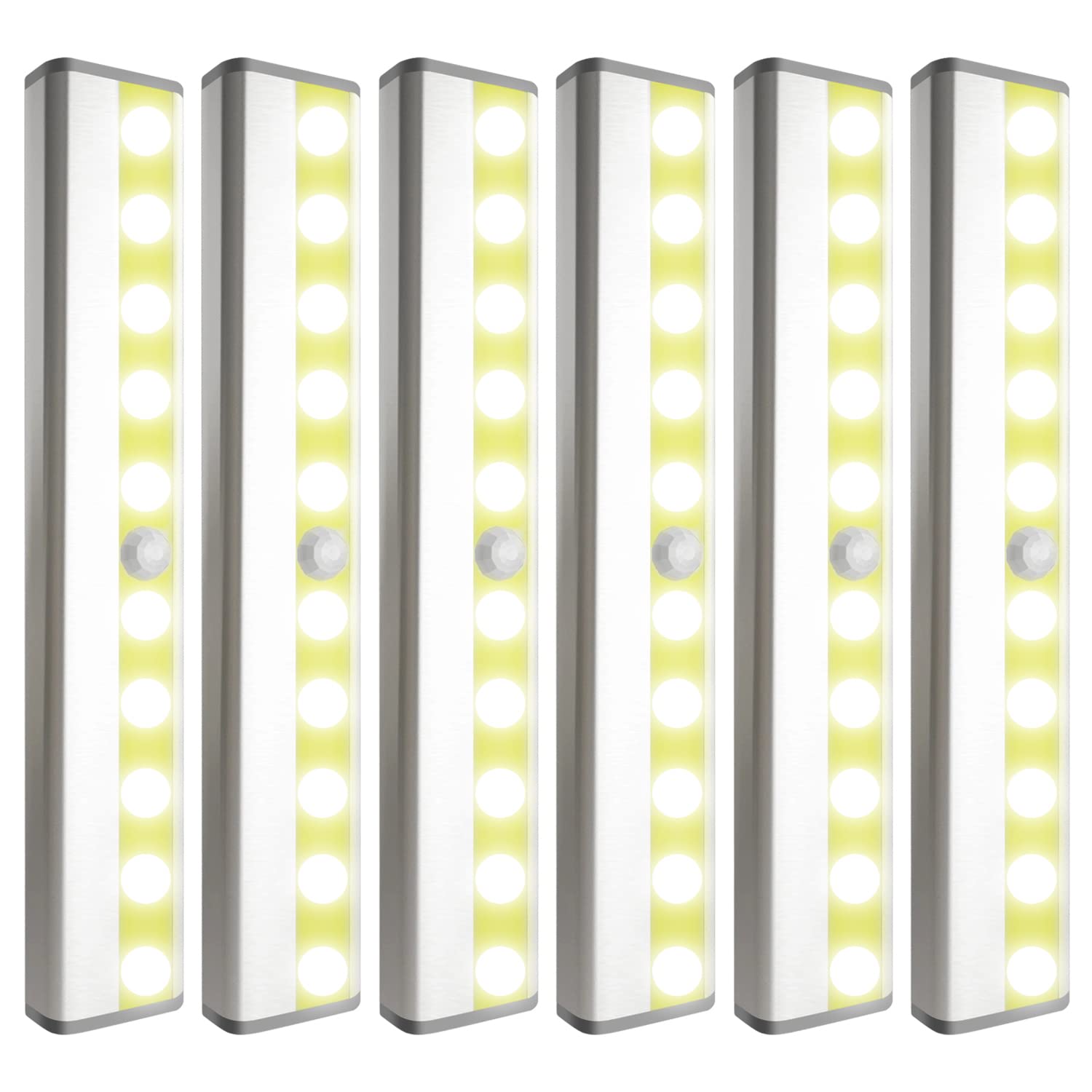 SIXDEFLY Cabinet Lighting 10 LED Closet