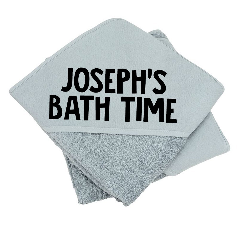 Personalised Babies Bath Time Hooded Towel New Baby Gifts Newborn baby