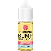 BASE LABORATORIES Piercing Bump Solution & Keloid Bump Removal | Soothing Piercing Aftercare for Piercing Bumps & Keloid Scar Removal | Ear & Nose Keloid Bumps Piercing Aftercare Solution Oil | 0.5 oz