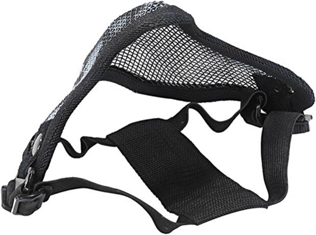 Outgeek Airsoft Half Face Mask Steel Mesh and Goggles Set for Halloween and Xmas(Skull Set) : Sports & Outdoors