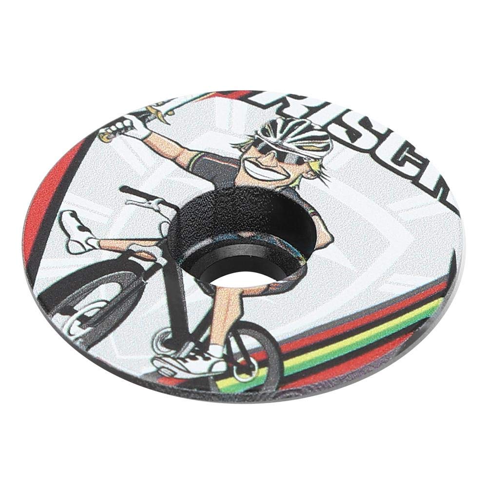 ycle Headset Cover, Universal ycle Stem Top Headset Cover Aluminium Alloy Front replacement fork Upper Cover Flattop replacement for Mountain ycle Road Bike (B)