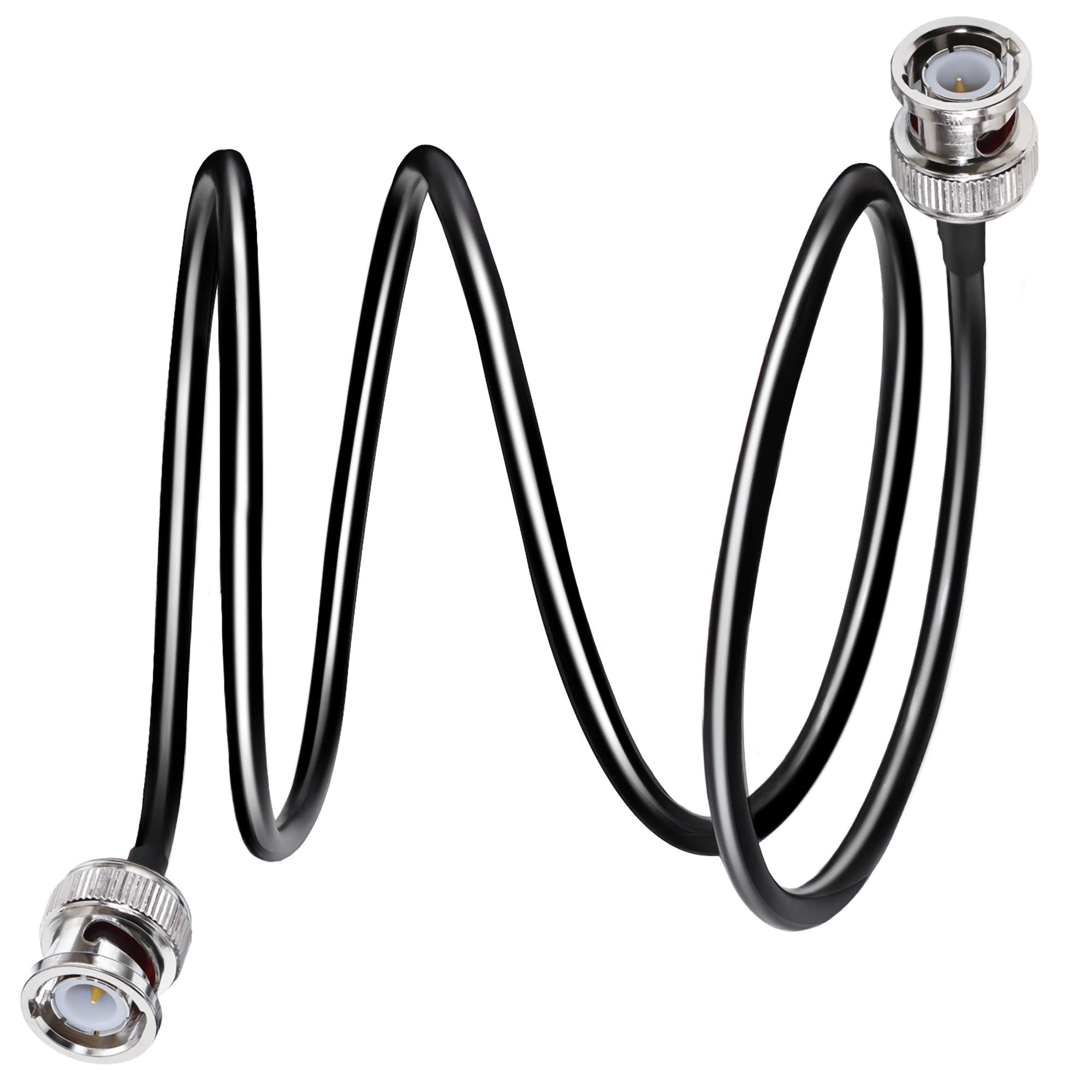 TUOLNK BNC Extension Cable RG58 BNC Male to BNC Male Jumper Low Loss 50 ohm CB Radio Coax Cable 3.3ft(1M) BNC Wifi Antenna Coaxial Cable for Two Way Radio Walkie Talkie