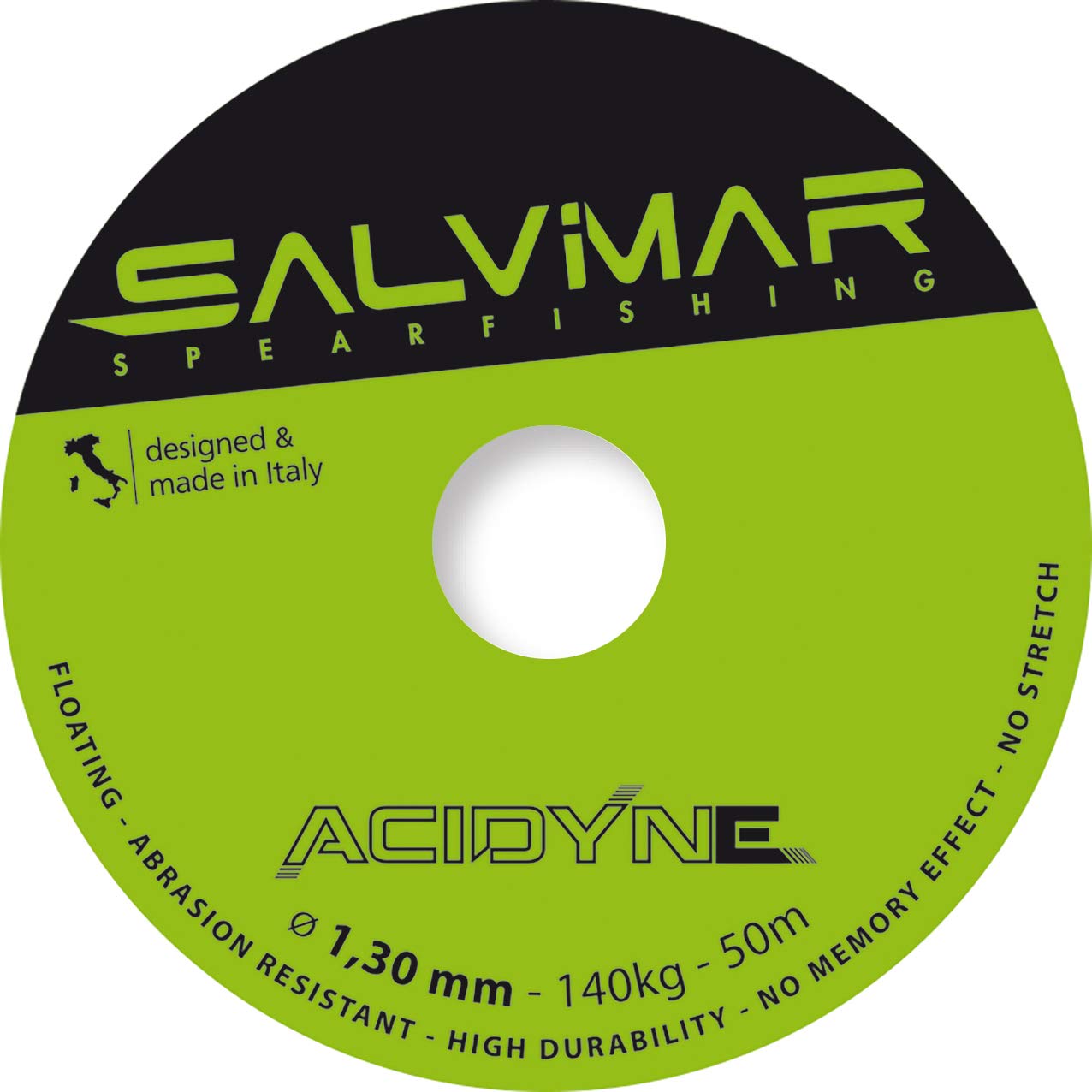 SALVIMAR Acidyne, Unisex Adult, Acid Green, 50mt - 1.5mm