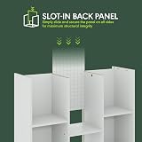 Furinno LUDER Book Shelf 11-Cube Reversible White 73.9W x 105.9H x 23.9D cm view 9