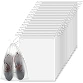100 Pack Plastic Drawstring Bags Large Clear Shoe Bags for Storage Waterproof Dustproof Portable Shoe Storage with Rope for Packing,Men and Women, 15.7 x 11.8 inches