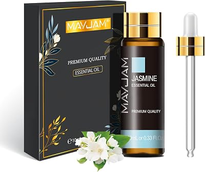 MAYJAM Jasmine Essential Oil 10ML Pure Undiluted with Glass Dropper