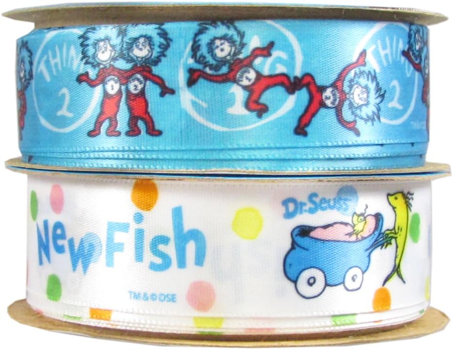 Amazon Com Dr Seuss Fabric Ribbon Dr Seuss Party Supplies 7 8