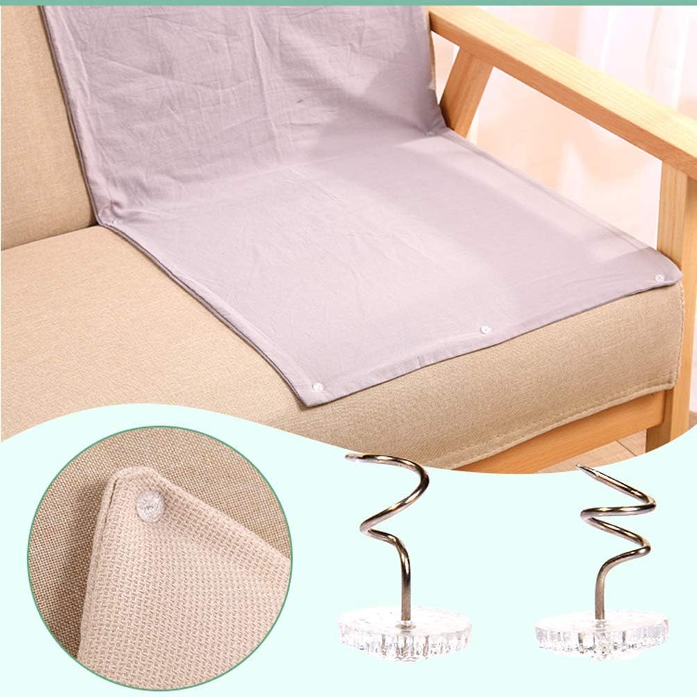 longsen Twist Pins 50 Pcs Bed Skirt Pins with Clear Heads Holds Upholstery Twist Pins Holds Bedskirt, Sheet, Sofa Cushion, Slipcovers Pins for Sewing and Home Decor -