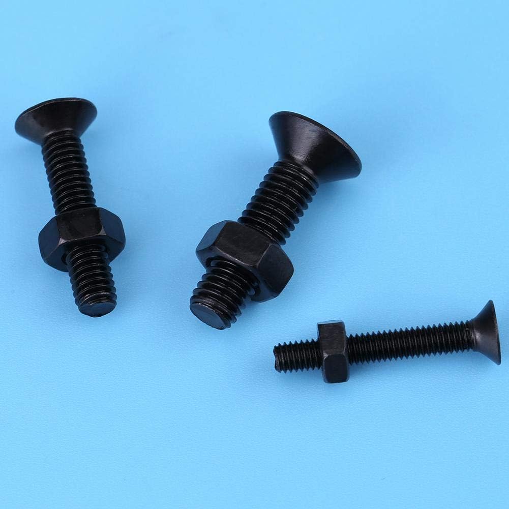 440pcs Metric M3 M4 M5 Flat Head Hex Socket Screw Assortment Black Alloy Steel Screws with Plastic Case for DIY Hardware Projects - Image 4