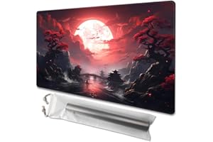 MTG Playmat Size 24x14in Free Storage Bags Non-Slip Backing Printing, Ideal for Card Game Enthusiasts TCG Playmat (No with Zo