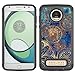 Moto Z2 Play Case, LEEGU [Shock Absorption] Dual Layer Heavy Duty Protective Silicone Plastic Cover Case for Motorola Moto Z2 Play 2nd Generation - Gear Wheel