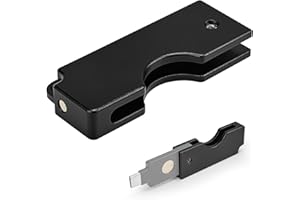 Aluminum Protective Carrying Case fits for Yubikey 5C NFC – Flip Slide Design Keychain Holder for Quick Access & Everyday Pro