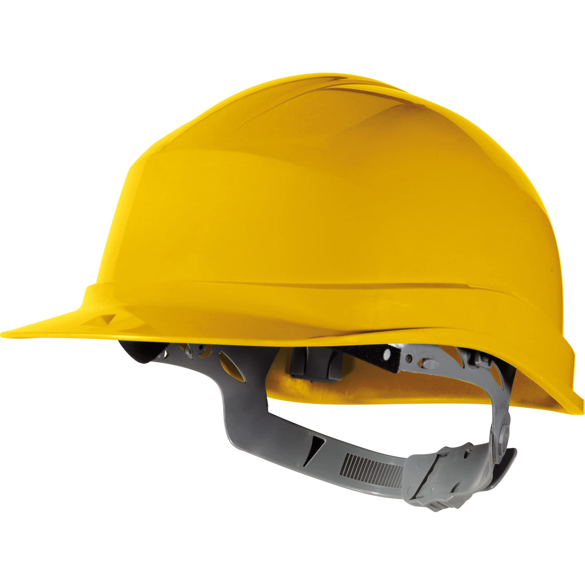 Delta Plus ZIRC1JA Zircon - Safety Helmet, Un-Vented with Manual Adjustment - Yellow - Adjustable